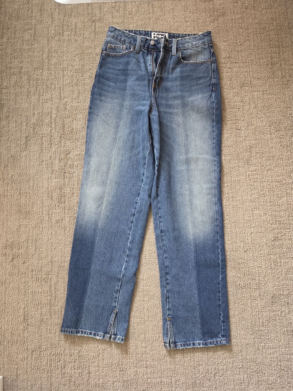 Straight Leg Women's Jeans - Blue